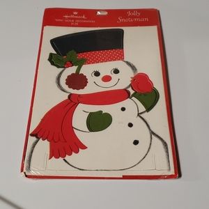 Jolly Snowman Hallmark home decoration card